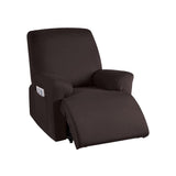 Full Wrapped Stretch Recliner Chair Cover Elastic Recliner Sofa Slipcover Coffee