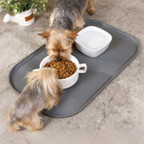 Extra Thick Silicone Mat Washable Non-Slip Placemat Food Mat Gray