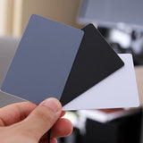2 Set Grey White Balance Card 18% Exposure Kit for Digital Cameras