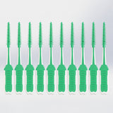 240Pcs Floss Picks Tooth Cleaners with Portable Travel Case Green