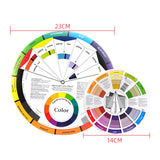 2Pcs Artists Color Wheel Mixing Colour Guide Colour Wheel Nail Painting