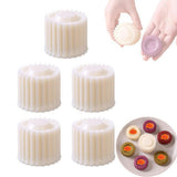 5PCS 2-in-1 Double-Sided Sunflower Cookie Stamp Pastry Mold for Baking Biscuits