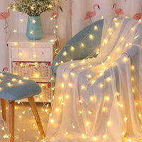 20 LED Star String Lights – 3m Fairy Christmas Lights Battery Operated for Party