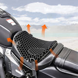 Motorcycle Gel Seat Cushion for Comfortable Long Rides