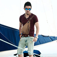Men's Crossbody Bag Chest Sling Bag for Travel Hiking