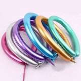 100PCS Long Modelling Balloons Metallic for Party Birthday Wedding Decor