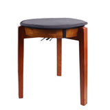 2 PCS 38CM Round Sponge Chair Cushions with Ties for Stools Grey