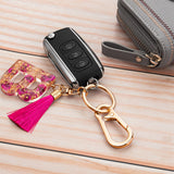 4 Pcs Metal Keychains Keyring Clip Holder Organizer for Home Car Keys Gold