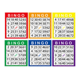 120PCS Colorful Bingo Cards Set for Party Classroom Family Games