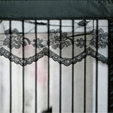 No-Drill Attraction Screen Door Curtain Keeps Bugs Out Frame Hook Loop for Home