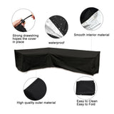Outdoor Protector Cover Set for L Shape Corner Sofa Table Garden Rattan Sofa Cover Furniture Protector