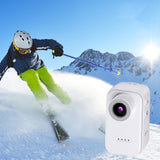 Mini 1080P Action Camera Pet POV Wearable Cam for Outdoor Sports White