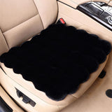 3Pcs Faux Sheepskin Auto Seat Home Cushion Fur Pad Cover Warm Mat Black