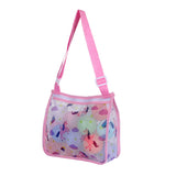 Children Beach Mesh Storage Bag Shell Collection Bag Beach Sand Toy Seashell Bag Pink Unicorn