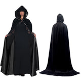 Halloween Cape with Hood for Men Women Party Stage Cloak Costume