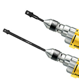 6Pc Set Drill Socket Adaptors Heavy Duty Impact Driver Long Short 1/2" 1/4" 3/8"