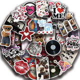 50 Pcs Aesthetic Downtown Girls Vinyl Waterproof Stickers Pack