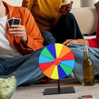 12-Slot 20cm Tabletop Lucky Prize Wheel – Spin Game for Parties & Raffles