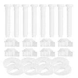 Toilet Seat Hinge Bolts Fixing Kit Plastic with Nuts Washers