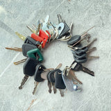 41Pcs Heavy Equipment Master Keys for John Deere Caterpillar Volvo & More