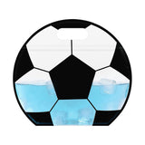 20PCS Soccer and American Football Resealable Candy Bags with Handles White