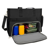 Insulated Lunch Tote Bag with Compartment Perfect for Travel and Leisure Black
