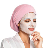 Adjustable Hair Cap for Curly Hair Braid Sleep Cap for Sleeping Women Men Pink