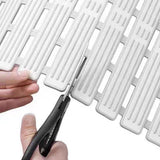 Shower Mat Non Slip Bathtub Mat with Suction Cups and Drain Holes Bath Mat for Bathroom Kitchen Wet Floor Grey