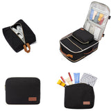 40L Travel Backpack for Men & Women Waterproof Carry-On Bag with 3 Storage Pockets Black