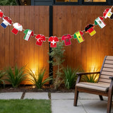 49 Pcs World Cup Soccer Jersey Flag Bunting Banner International Country for Sports Theme Decor