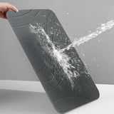 Non Slip Diatomaceous Earth Shower Mat Quick Drying for Bathroom Kitchen Style 2