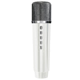 Portable Bluetooth 5.3 Speaker with 2 Wireless Microphones Home Karaoke Speaker Machine White