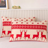 Christmas Bedding Set Quilt Cover Pillowcases Set Xmas Printed Bedding Christmas Decor Style 1