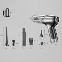 Cordless Handheld Vacuum Cleaner Home Car Dust Blower Dust Blower Mini Air Duster Black