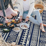 Geometric Pattern Floor Mat Camping Mat for Outdoor Patio Picnic Beach Style 3