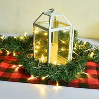 10M Christmas Garland with LED Lights Artificial Wreath Stairs Rattan Decoration Xmas String Light