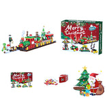 Advent Calendar Christmas Train Building Block Set – Holiday Countdown Toy