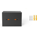 Small Secure Box with Key Lock for Cash Jewelry Black