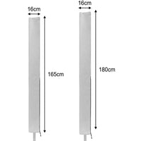 Waterproof Rotary Airer Cover – Clothesline Dryer Shield with Zipper Silver