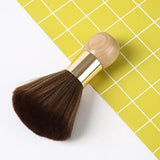 Hair Sweeper Duster Brush Soft with Storage Case for Home and Barbershop Gold