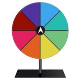 20CM Spinning Prize Wheel 8 Slots Tabletop Roulette Wheel with Stand
