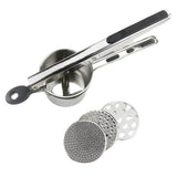 3-in-1 Stainless Steel Potato Ricer and Masher with Three Interchangeable Discs