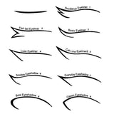 4 Sheets Eyeliner Stencil Quick Makeup Guide for Makeup