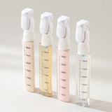 4 in 1 Travel Bottles Dispenser for Shampoo Lotion White