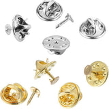 150 PCS Butterfly Clutch Tie Tacks Pin Back Replacement with Storage Box