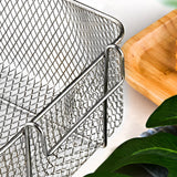 Deep Fryer Basket Stainless Steel with Removable Handle Hanging Design Style 1