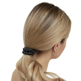 4 PCS 19 Momme Mulberry Silk Scrunchies Elastic Hair Ties for Women