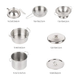 53Pcs Kids Kitchen Fake BBQ Camping Cooking Toy Accessories