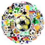 50Pcs Soccer Stickers for Boys Girls Teens Soccer Stickers for Water Bottle Laptop Decoration