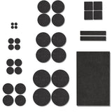 Felt Furniture Pads 300 Pieces, Furniture Pads for Hardwood Floors Felt Pads for Chair Legs Black